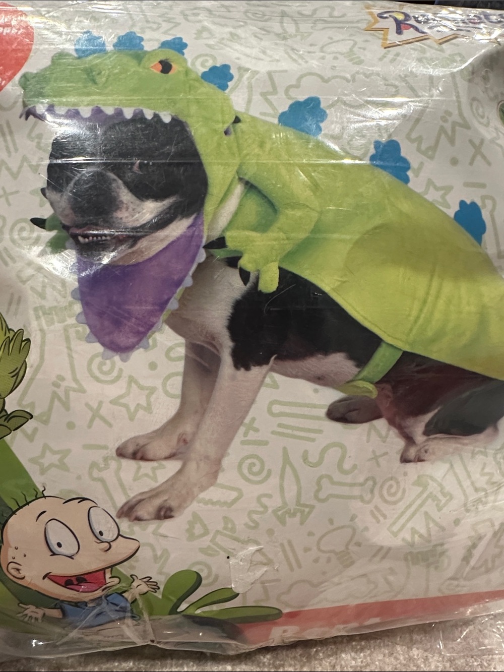 Rugrats reptar doggie costume